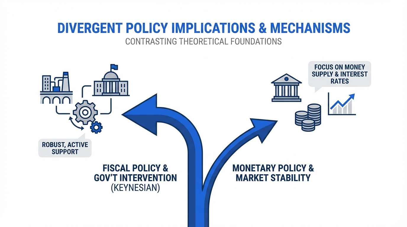 Divergent Policy Implications and Mechanisms